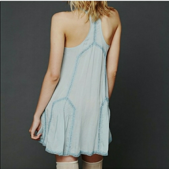 ISO!! Free People Pieced Viscose Geo Slip size M - Picture 2 of 2